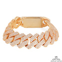 Iced Out Miami Cuban Gold Bracelet