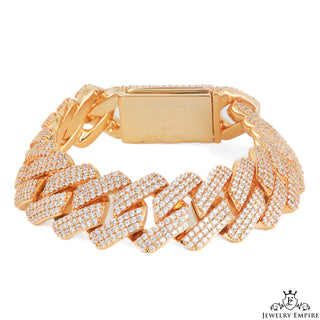 Iced Out Miami Cuban Gold Bracelet