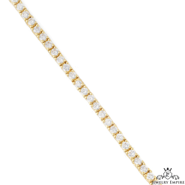 Iced Out Gold Tennis Bracelet