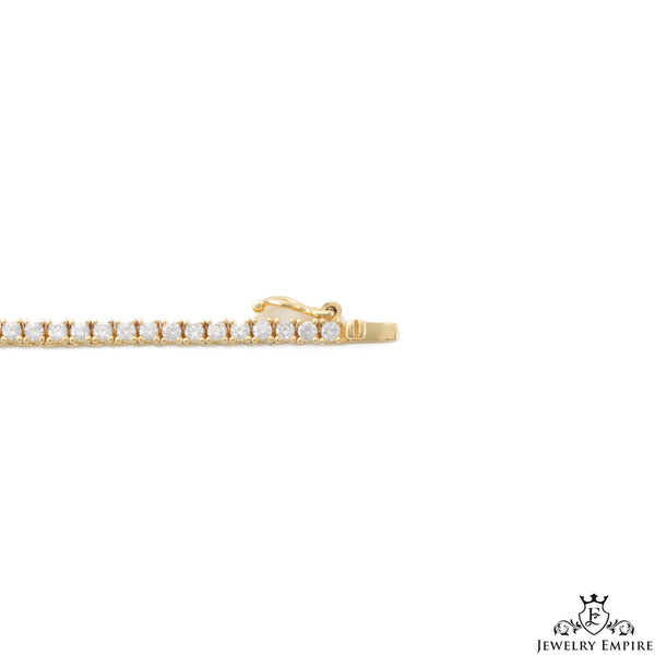 Iced Out Gold Tennis Bracelet