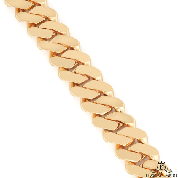 Iced Out Miami Cuban Gold Bracelet