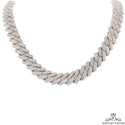 8mm WhiteGold 14K Miami Cuban Link