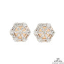 Hexagon baguette ClusterVS Diamond Earrings