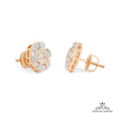 Hexagon baguette ClusterVS Diamond Earrings