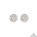 7mm Round Cluster VS Diamond Earrings