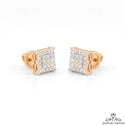 Square Micro Pave VS Diamond Earrings