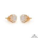 Four Prong Micro Pave VS Diamond Earrings