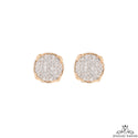 Four Prong Round Micro Pave VS Diamond Earrings